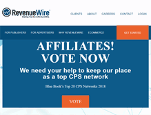 Tablet Screenshot of affiliatewire.com